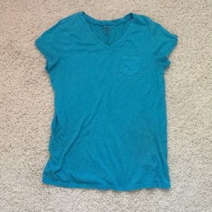 Kids blue v neck tee